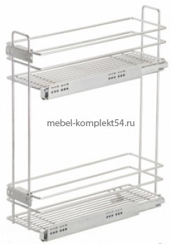 Корзина 2 - х яр. квадро ЛЮКС 200 мм  с доводчиком (правая) 