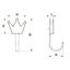 Крючок мебельный WM-CROWN корона, розовый