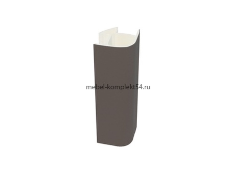 Угол универсальный д/цоколя 90*, Антрацит СофтТач 150мм