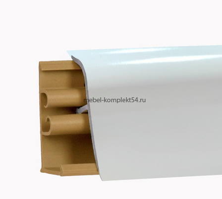 Плинтус LB38 3м белый глянец, 025