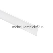 Планка  торцевая 38мм, R4,3, левая, белая, EGGER