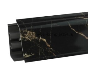 Плинтус LB38 3м мрамор марквина черный, 020