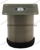 Ножка регул. Н-100 d-50 бронза (Квадр. мет. фланец)