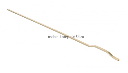 Ручка мебельная алюминиевая GRAVEL L-1200 мм, светлое брашированное золото (под заказ)