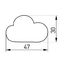 Ручка мебельная UM-CLOUD облако, голубой