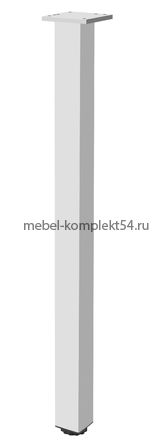 Опора для стола 40*40*820 белая (металл, белая)
