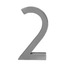 Номер дверной "2" Модерн, хром
