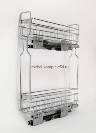 Корзина 150мм, 100х450х520мм правая c доводчиком Hissen