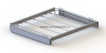 Полка выдвижная для брюк (590-730) светло-серый