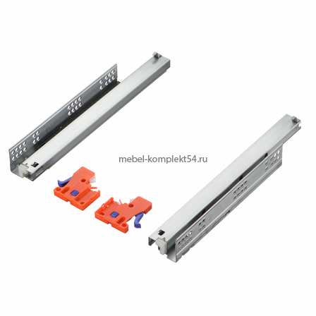 LEMAX/ Направляющие скрытого монтажа(полного выдвижения), push to open, 350 мм